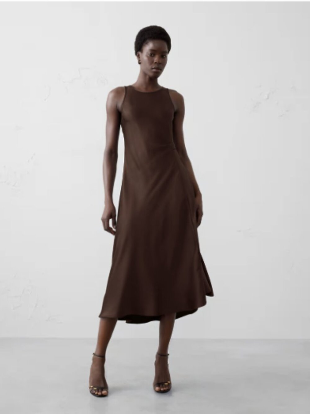 Banana Republic Factory Satin Midi Dress, size 18